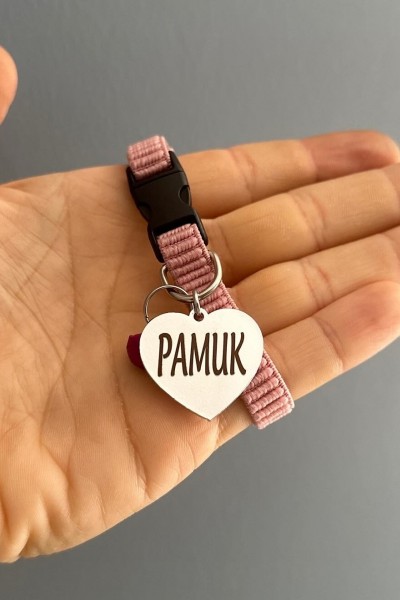 İsimli Kalp Künyeli | Kedi Tasması