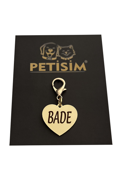 İsme Özel Kalp Kedi Künyesi