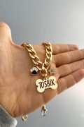Zincirli Kemik Kedi Tasması | İsimlik