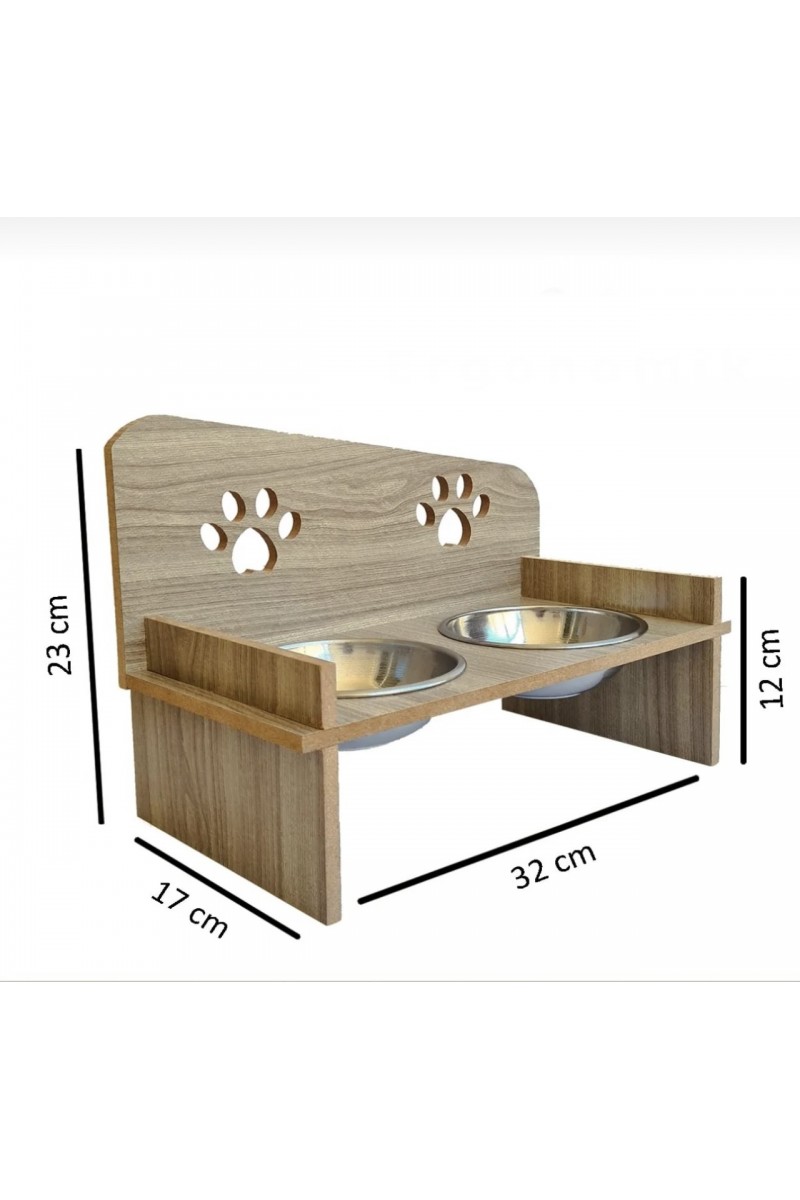 İsme Özel Kedi Mama & Su Kabı